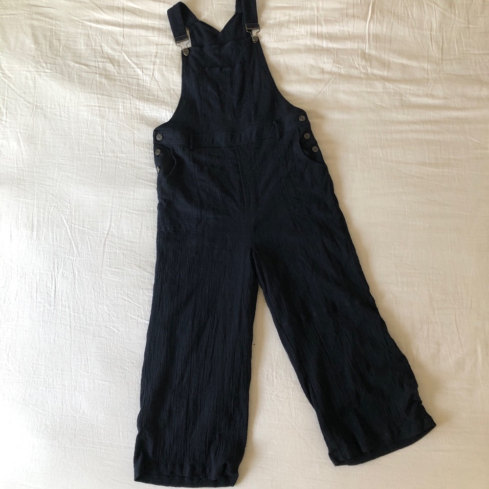 Black Roolee Cotton Overalls